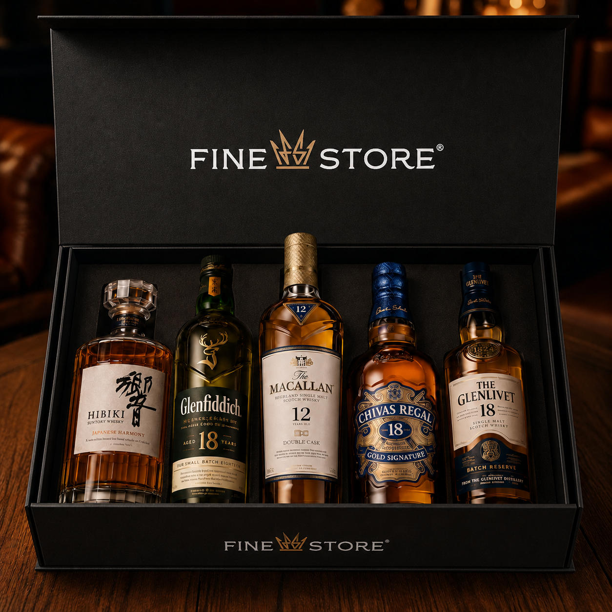 Cutie Premium FineStore cu cele 5 whisky-uri